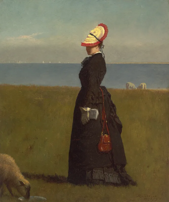 Lambs, Nantucket (1874) by Eastman Johnson